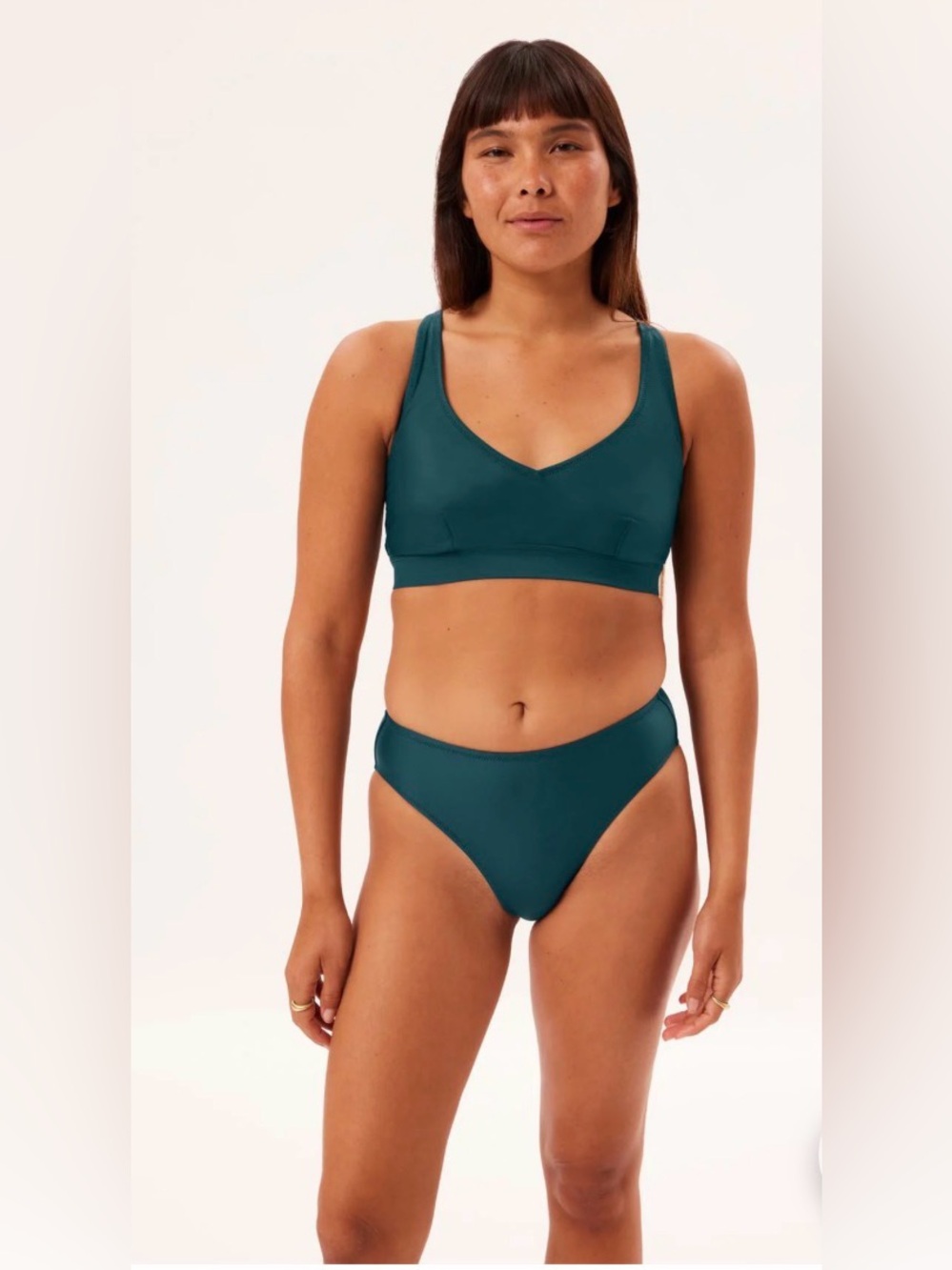 GIRLFRIEND COLLECTIVE Swim Plunge Bikini set
